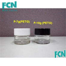 7g 10g Black ou White cosméticos para cuidados com a pele creme garrafa garrafa de plástico recipiente